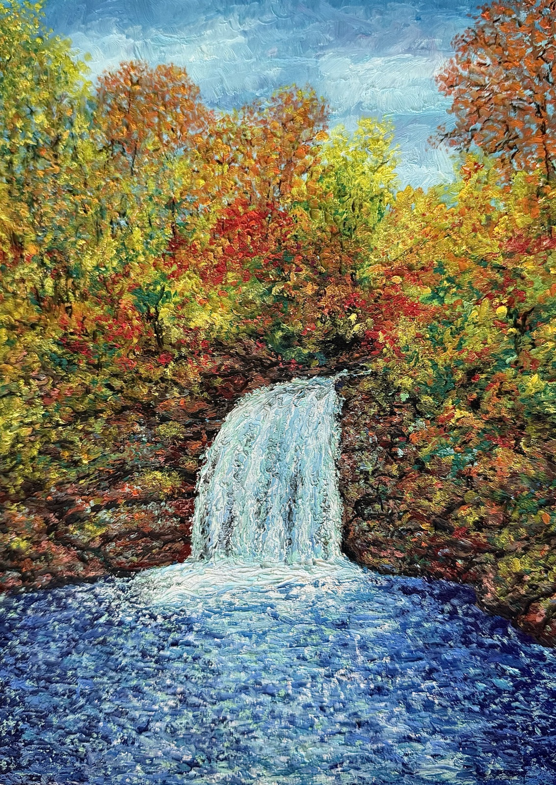 Falls — painting by Kelly Laura.