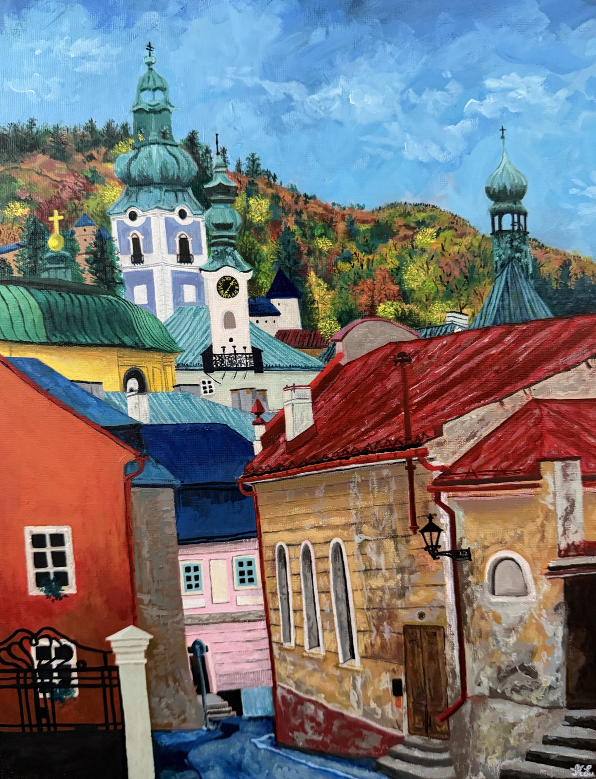 Church Bells — Acrylic painting by Kelly Laura.