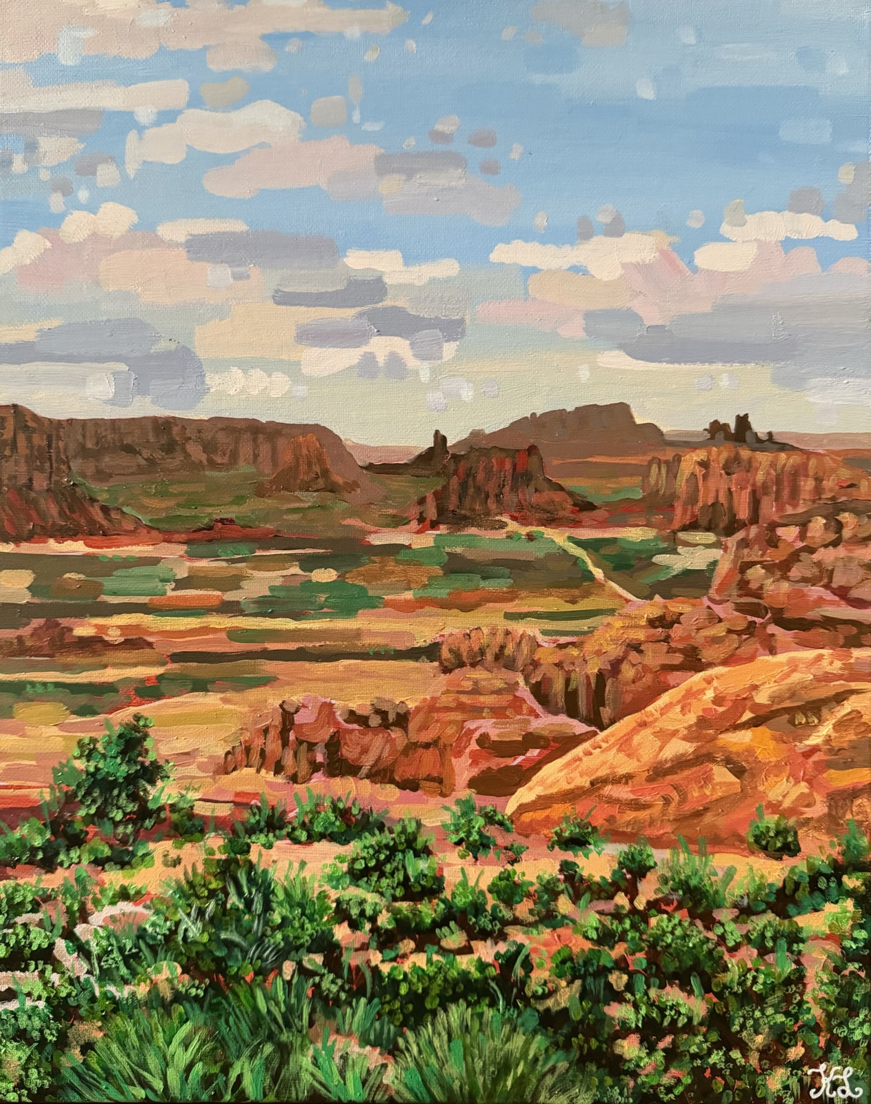 Desert — Acrylic painting by Kelly Laura.