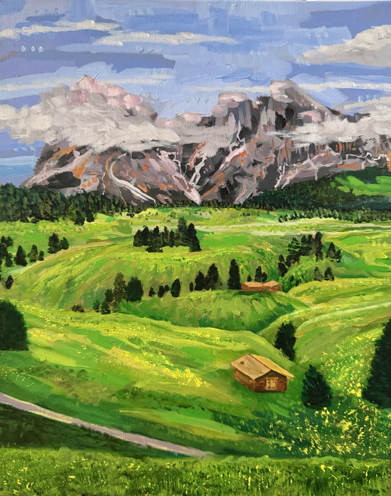 High Country — Acrylic painting by Kelly Laura.