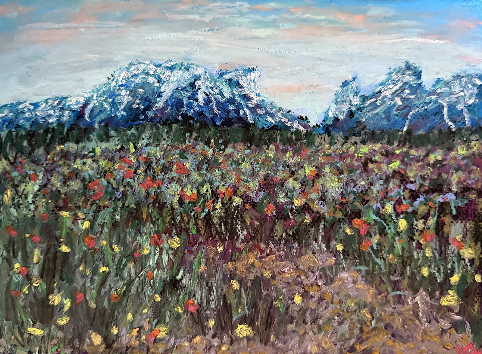 Meadow — painting by Kelly Laura.