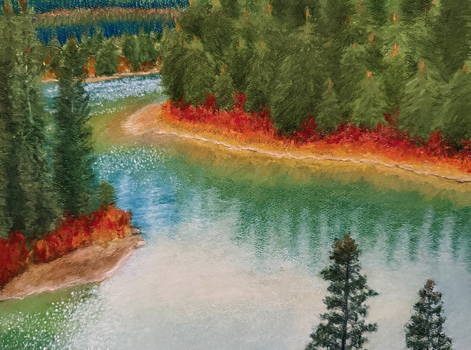 River Bend — painting by Kelly Laura.