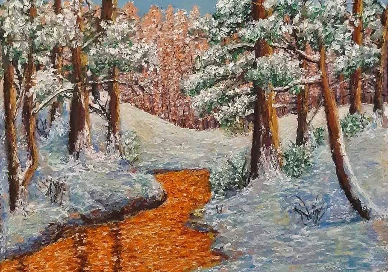Serene — Oil Pastel painting by Kelly Laura.