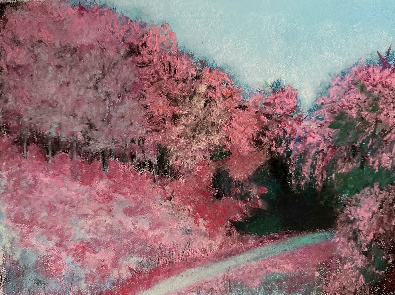 Spring Valley — Soft Pastel painting by Kelly Laura.