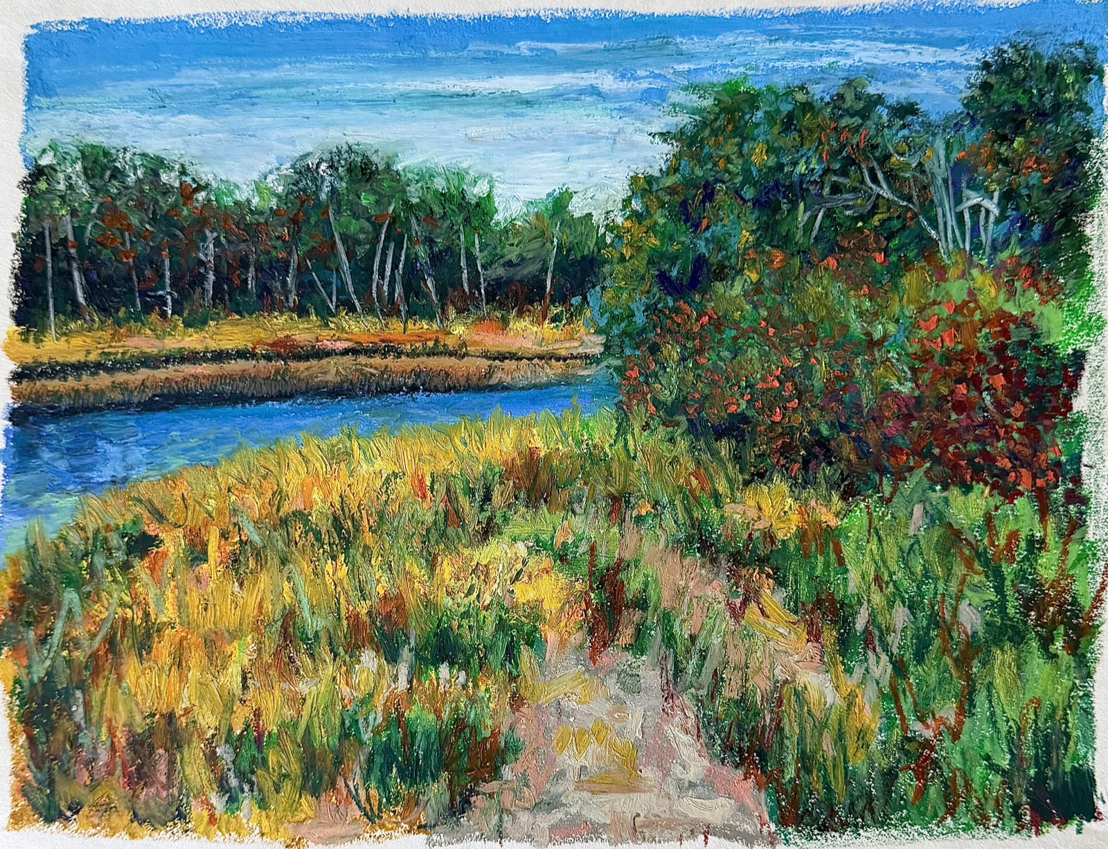 Tidal Marsh — painting by Kelly Laura.