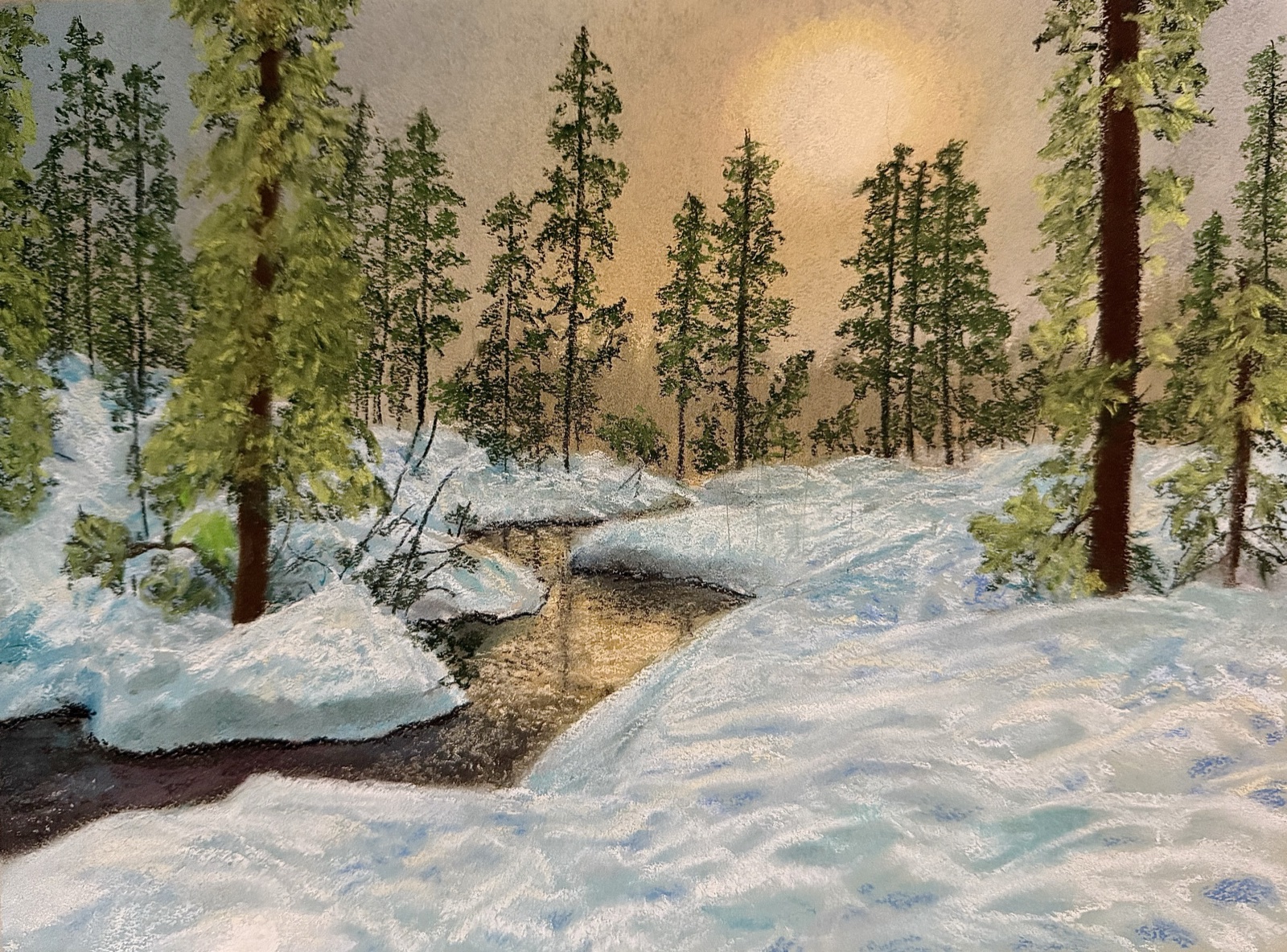 Warmth — Soft Pastel painting by Kelly Laura.